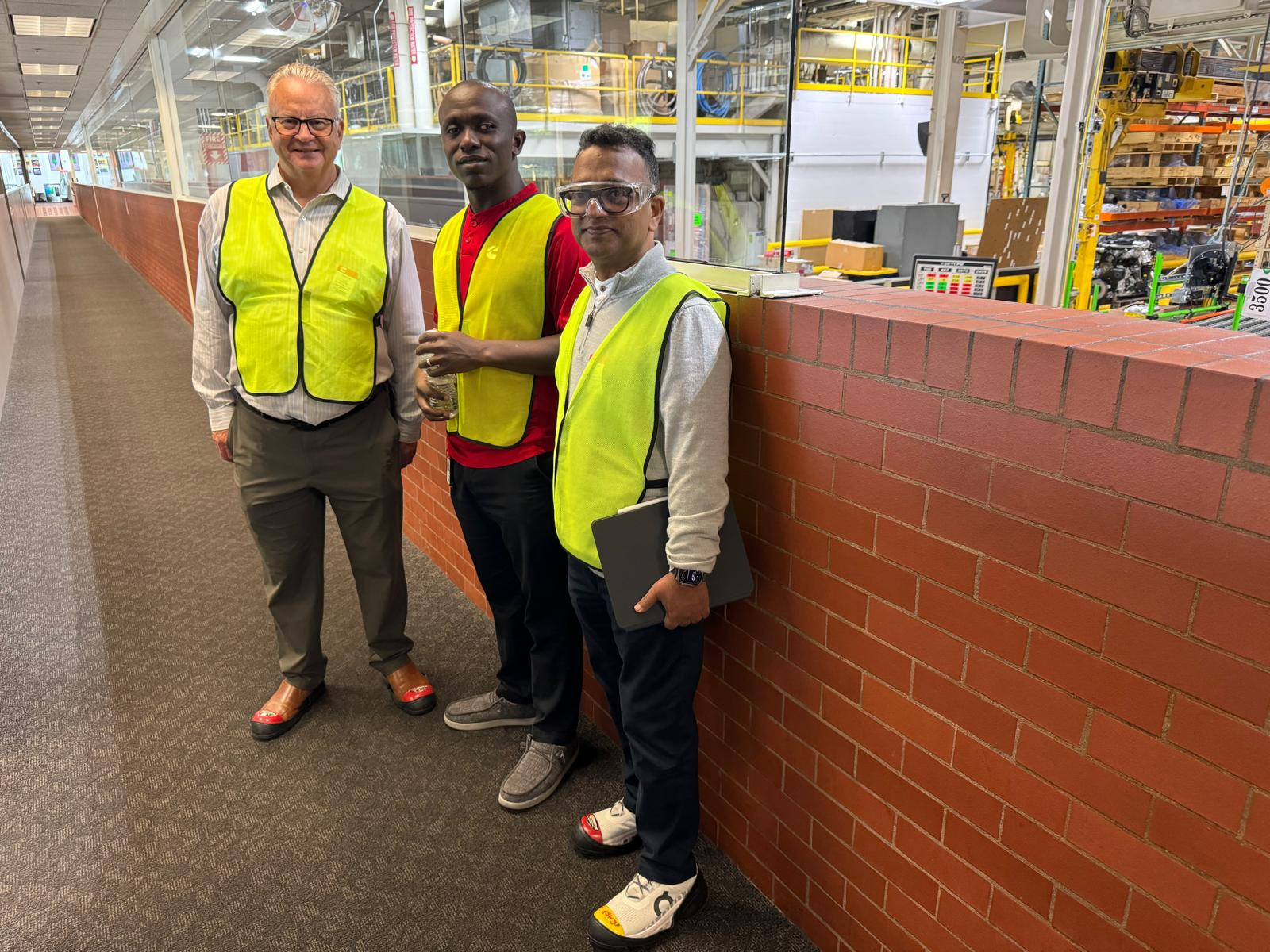 Applix team on the factory floor